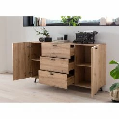 Ars Natura Sideboard Dorchester - Eiche Artisan Dekor -BÜROMÖBEL Verkaufsgeschäft 1000309601 211118 06583500050 MOOD DETAILS P000000001000309601 mood