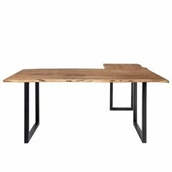 Ars manufacti Büroset Domme (3-teilig) - Akazie massiv / Eisen - Akazie / Anthrazit -BÜROMÖBEL Verkaufsgeschäft 1000310606 211117 16463400069 DETAILS P000000001000310606