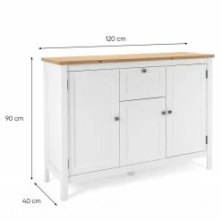 Ridgevalley Sideboard Bombita III - Weiß / Eiche Artisan Dekor -BÜROMÖBEL Verkaufsgeschäft 1000310613 211118 060556000543 SKETCH DETAILS P000000001000310613 sketch