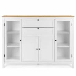 Ridgevalley Sideboard Bombita II - Weiß / Eiche Artisan Dekor -BÜROMÖBEL Verkaufsgeschäft 1000310614 211118 060556000121 DETAILS P000000001000310614