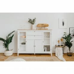 Ridgevalley Sideboard Bombita II - Weiß / Eiche Artisan Dekor -BÜROMÖBEL Verkaufsgeschäft 1000310614 211118 06055600065 MOOD DETAILS P000000001000310614 mood