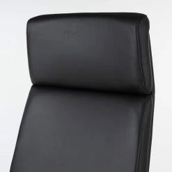 Fredriks Bürostuhl Weld - Echtleder / Walnuss Furnier / Metall - Schwarz / Walnuss / Aluminium -BÜROMÖBEL Verkaufsgeschäft 1000310647 220826 034 DETAILS P000000001000310647