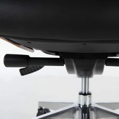 Fredriks Bürostuhl Weld - Echtleder / Walnuss Furnier / Metall - Schwarz / Walnuss / Aluminium -BÜROMÖBEL Verkaufsgeschäft 1000310647 220826 040 DETAILS P000000001000310647