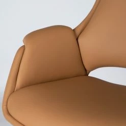 Fredriks Bürostuhl Zore - Kunstleder / Metall - Cognac / Aluminium -BÜROMÖBEL Verkaufsgeschäft 1000310651 220826 037 DETAILS P000000001000310651