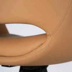 Fredriks Bürostuhl Zore - Kunstleder / Metall - Cognac / Aluminium -BÜROMÖBEL Verkaufsgeschäft 1000310651 220826 039 DETAILS P000000001000310651