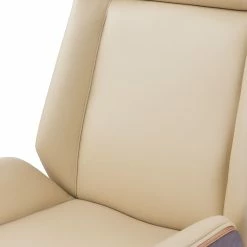 Fredriks Bürostuhl Zuma - Echtleder / Walnuss Furnier / Metall - Creme / Walnuss / Aluminium -BÜROMÖBEL Verkaufsgeschäft 1000310662 220509 080 DETAILS P000000001000310662