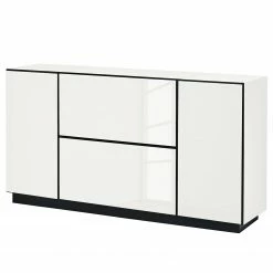 Now! by hülsta Sideboard now to go colour III - Hochglanz Reinweiß / Schneeweiß