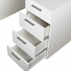 Fredriks Schreibtisch Lenora - Weiß / Silber -BÜROMÖBEL Verkaufsgeschäft 1000313564 211202 152613000043 DETAILS P000000001000313564