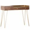 Schreibtisch Lennard I - Mango massiv / Eisen - Mango / Messing -BÜROMÖBEL Verkaufsgeschäft 1000315298 211214 16251100121 IMAGE P000000001000315298