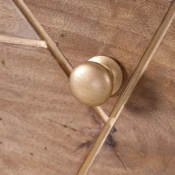 Schreibtisch Lennard I - Mango massiv / Eisen - Mango / Messing -BÜROMÖBEL Verkaufsgeschäft 1000315298 211214 16251100147 DETAILS P000000001000315298