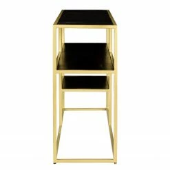 Jack & Alice Regal Nooble II - Mango massiv / Metall - Mango Schwarz / Gold -BÜROMÖBEL Verkaufsgeschäft 1000315445 220427 050 DETAILS P000000001000315445