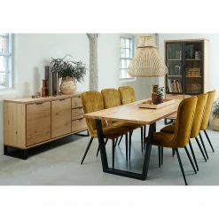 Loftscape Sideboard Limoges - Echtholzfurnier / Metall - Eiche / Schwarz -BÜROMÖBEL Verkaufsgeschäft 1000319435 220107 101929000105 MOOD DETAILS P000000001000319435 mood