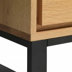 Loftscape Sideboard Limoges - Echtholzfurnier / Metall - Eiche / Schwarz -BÜROMÖBEL Verkaufsgeschäft 1000319435 220107 101929000127 DETAILS P000000001000319435