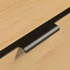 Loftscape Sideboard Limoges - Echtholzfurnier / Metall - Eiche / Schwarz -BÜROMÖBEL Verkaufsgeschäft 1000319435 220107 101929000129 DETAILS P000000001000319435