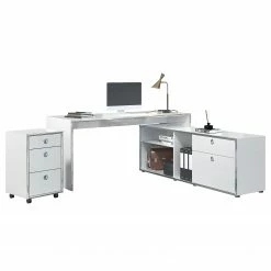 Trendteam Rollcontainer Infinity - Hochglanz Weiß / Chrom -BÜROMÖBEL Verkaufsgeschäft 1000325231 220118 14275900046 DETAILS P000000001000325231