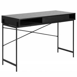 Red Living Schreibtisch Crandon - Schwarz -BÜROMÖBEL Verkaufsgeschäft 1000329345 220223 030 DETAILS P000000001000329345