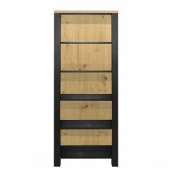 Red Living Regal Zagora - Asteiche Dekor / Schwarz -BÜROMÖBEL Verkaufsgeschäft 1000329408 220203 154841000030 DETAILS P000000001000329408