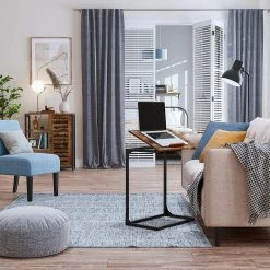 Red Living Laptoptisch Buxy - Eiche Rustikal Dekor / Schwarz -BÜROMÖBEL Verkaufsgeschäft 1000330250 220204 13344200021 MOOD DETAILS P000000001000330250 mood