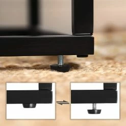 Red Living Laptoptisch Buxy - Eiche Rustikal Dekor / Schwarz -BÜROMÖBEL Verkaufsgeschäft 1000330250 220204 13344200050 DETAILS P000000001000330250