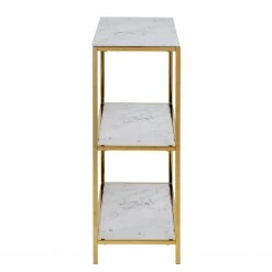 Fredriks Regal Katori II - Glas / Metall - Marmor Weiß Dekor / Gold -BÜROMÖBEL Verkaufsgeschäft 1000330565 220208 14503000040 DETAILS P000000001000330565