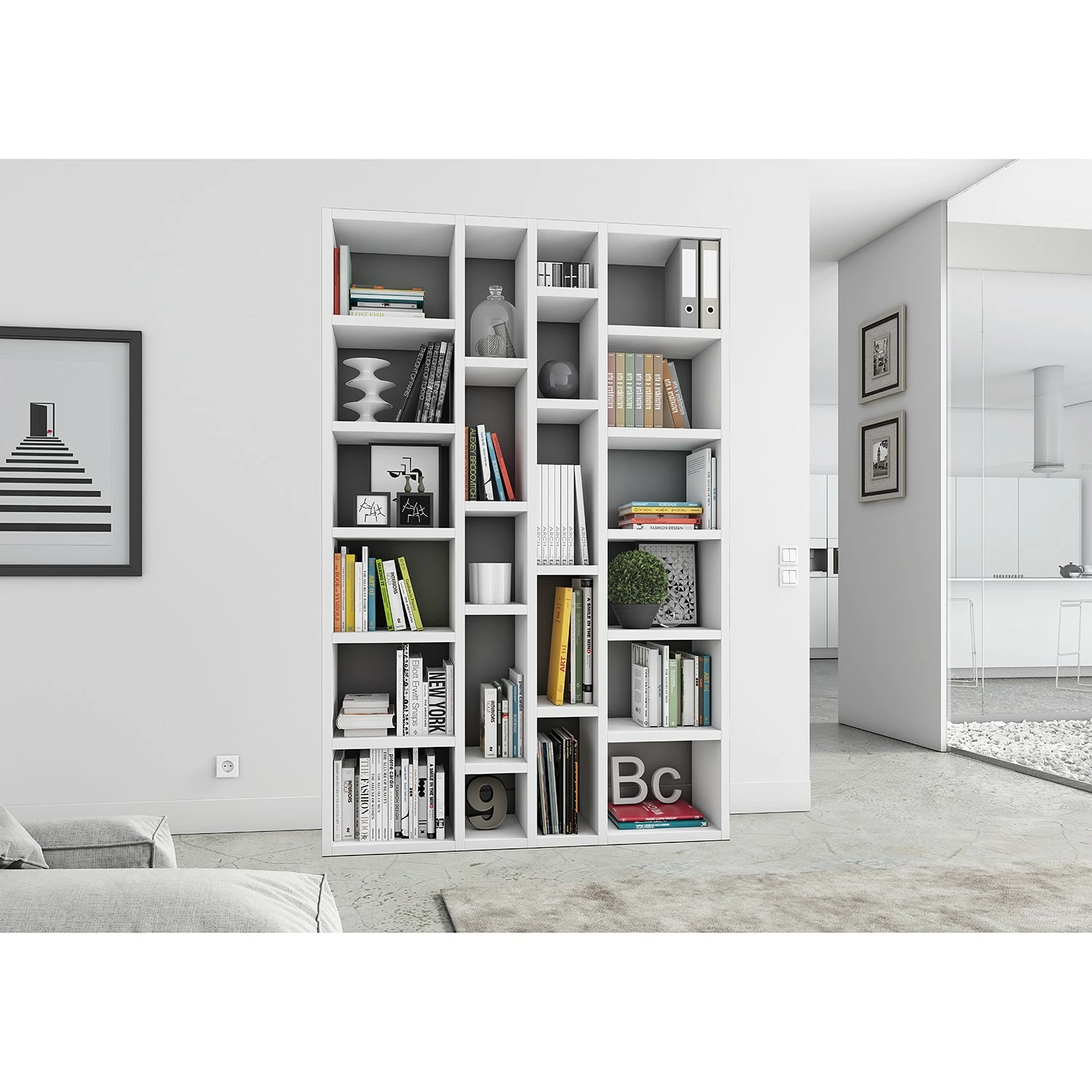 Loftscape Regal Emporior XX - Cremeweiß 4 Loftscape Regal Emporior XX - Cremeweiß – Bild 2