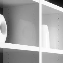 Loftscape Regal Emporior XXI - Eiche Schwarzbraun Dekor / Hochglanz Weiß -BÜROMÖBEL Verkaufsgeschäft 1000332498 220215 030 DETAILS P000000001000332498