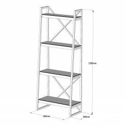 Red Living Regal Wilga - Kiefer massiv / Metall - Kiefer / Schwarz -BÜROMÖBEL Verkaufsgeschäft 1000333637 220302 500 SKETCH DETAILS P000000001000333637 sketch