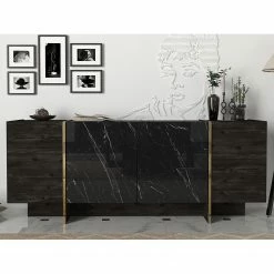 Loftscape Sideboard Vidal - Marmor Schwarz Dekor / Gold -BÜROMÖBEL Verkaufsgeschäft 1000333728 220302 021 MOOD DETAILS P000000001000333728 mood