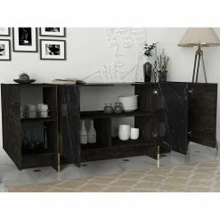 Loftscape Sideboard Vidal - Marmor Schwarz Dekor / Gold -BÜROMÖBEL Verkaufsgeschäft 1000333728 220302 022 MOOD DETAILS P000000001000333728 mood