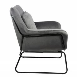 Norrwood Relaxsessel Tizio - Samt - Grau -BÜROMÖBEL Verkaufsgeschäft 1000339564 220329 040 DETAILS P000000001000339564