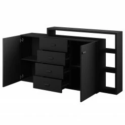 Loftscape Sideboard Littor - Schwarz -BÜROMÖBEL Verkaufsgeschäft 1000339746 220311 030 DETAILS P000000001000339746