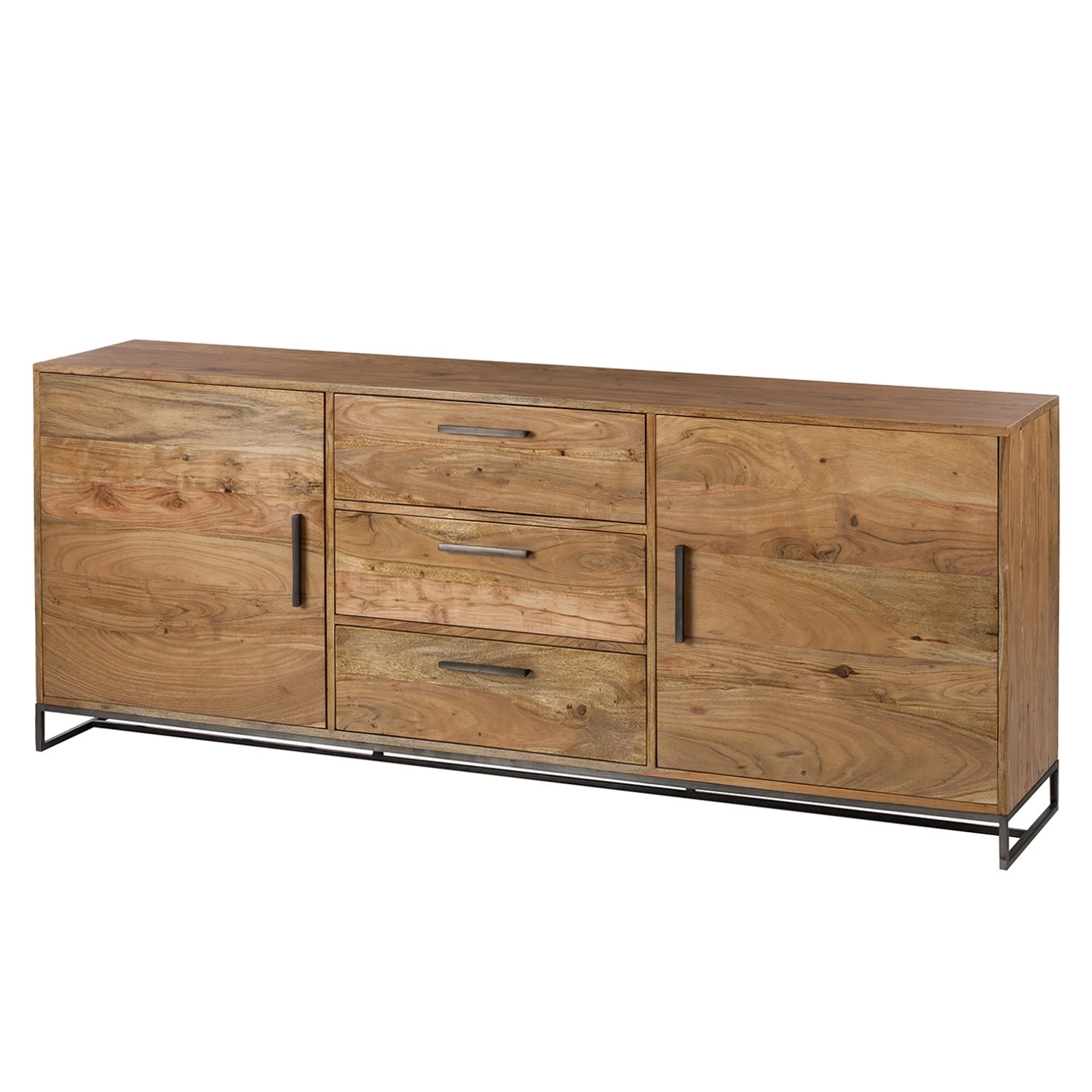 Ars manufacti Sideboard Woodson - Akazie massiv / Metall - Akazie Hellbraun - Breite: 200 cm 3 Ars manufacti Sideboard Woodson - Akazie massiv / Metall - Akazie Hellbraun - Breite: 200 cm