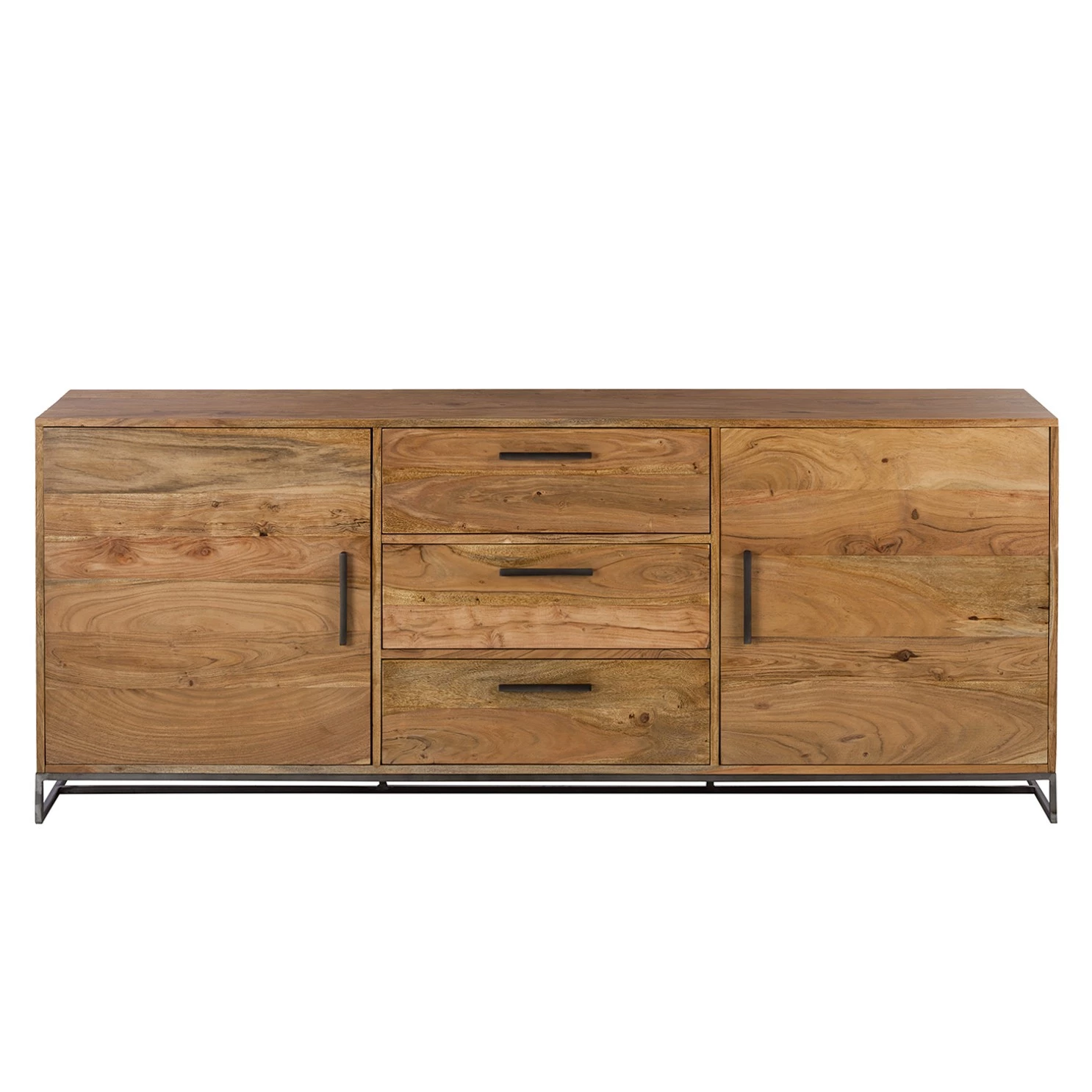 Ars manufacti Sideboard Woodson - Akazie massiv / Metall - Akazie Hellbraun - Breite: 200 cm 6 Ars manufacti Sideboard Woodson - Akazie massiv / Metall - Akazie Hellbraun - Breite: 200 cm – Bild 4