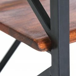 Red Living Regal Ugo II - Mango massiv / Metall - Mango / Schwarz -BÜROMÖBEL Verkaufsgeschäft 1000341970 220331 050 DETAILS P000000001000341970