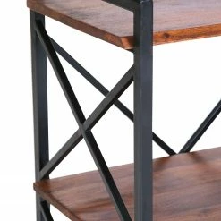 Red Living Regal Ugo II - Mango massiv / Metall - Mango / Schwarz -BÜROMÖBEL Verkaufsgeschäft 1000341970 220331 060 DETAILS P000000001000341970