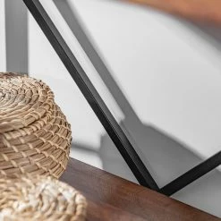 Red Living Regal Ugo II - Mango massiv / Metall - Mango / Schwarz -BÜROMÖBEL Verkaufsgeschäft 1000341970 220331 078 DETAILS P000000001000341970