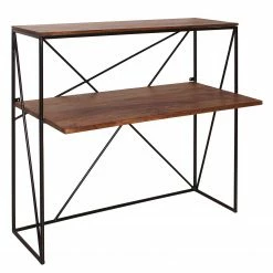 Tom Tailor Schreibtisch-Kombination Piketon I - Mango massiv / Aluminium - Mango / Schwarz -BÜROMÖBEL Verkaufsgeschäft 1000342408 220325 030 DETAILS P000000001000342408