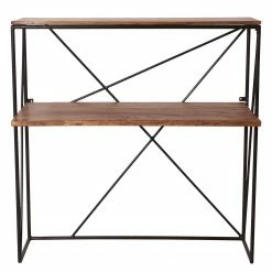 Tom Tailor Schreibtisch-Kombination Piketon I - Mango massiv / Aluminium - Mango / Schwarz -BÜROMÖBEL Verkaufsgeschäft 1000342408 220325 035 DETAILS P000000001000342408