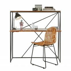 Tom Tailor Schreibtisch-Kombination Piketon I - Mango massiv / Aluminium - Mango / Schwarz -BÜROMÖBEL Verkaufsgeschäft 1000342408 220325 045 DETAILS P000000001000342408