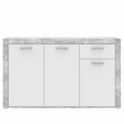 Loftscape Sideboard Ballito II - Weiß / Beton Dekor -BÜROMÖBEL Verkaufsgeschäft 1000342476 220404 030 DETAILS P000000001000342476