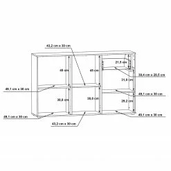 Loftscape Sideboard Ballito II - Weiß / Beton Dekor -BÜROMÖBEL Verkaufsgeschäft 1000342476 220404 501 SKETCH DETAILS P000000001000342476 sketch