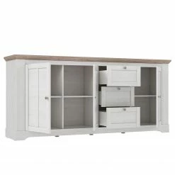 Ridgevalley Sideboard Sandvik II - Eiche Weiß Dekor / Eiche Nelson Dekor -BÜROMÖBEL Verkaufsgeschäft 1000342497 220331 040 DETAILS P000000001000342497