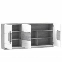 Loftscape Sideboard Toscana - Inkl. Beleuchtung - Eiche Grau Dekor -BÜROMÖBEL Verkaufsgeschäft 1000342504 220331 040 DETAILS P000000001000342504