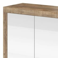 Loftscape Sideboard Shipley II - Hochglanz Weiß / Eiche Dekor - Breite: 180 cm 12 Loftscape Sideboard Shipley II - Hochglanz Weiß / Eiche Dekor - Breite: 180 cm -BÜROMÖBEL Verkaufsgeschäft 1000342828 220412 040 DETAILS P000000001000342828