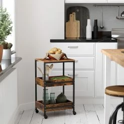 Red Living Schreibtisch-Set Rob (2-teilig) - Eiche Rustikal Dekor / Schwarz -BÜROMÖBEL Verkaufsgeschäft 1000342991 220407 022 MOOD DETAILS P000000001000342991 mood