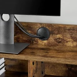 Red Living Schreibtisch-Set Rob (2-teilig) - Eiche Rustikal Dekor / Schwarz -BÜROMÖBEL Verkaufsgeschäft 1000342991 220407 040 DETAILS P000000001000342991