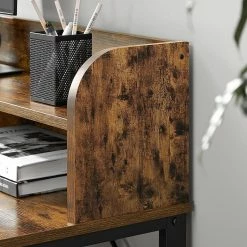 Red Living Schreibtisch-Set Rob (2-teilig) - Eiche Rustikal Dekor / Schwarz -BÜROMÖBEL Verkaufsgeschäft 1000342991 220407 050 DETAILS P000000001000342991