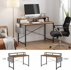 Red Living Schreibtisch Rio - Eiche Rustikal Dekor / Schwarz -BÜROMÖBEL Verkaufsgeschäft 1000343003 220407 040 DETAILS P000000001000343003