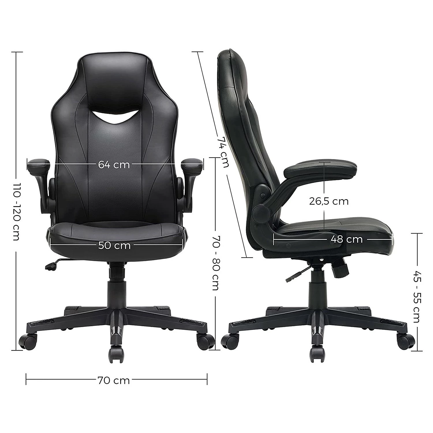 Fredriks Gaming Chair Rubin - Schwarz 10 Fredriks Gaming Chair Rubin - Schwarz – Bild 8