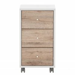 Schildmeyer Rollcontainer Serie 400 - Wildeiche Dekor / Weiß -BÜROMÖBEL Verkaufsgeschäft 1000343903 220420 040 DETAILS P000000001000343903